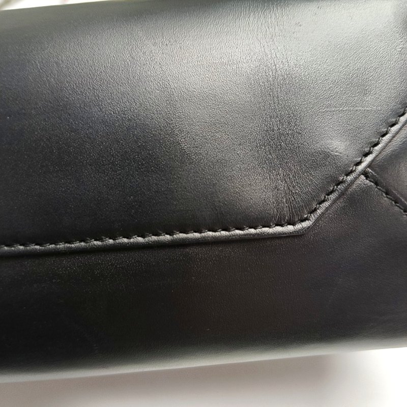 BALENCIAGA托特包黑色牛皮手提包金色銀色五金-14