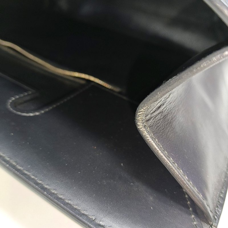 BALENCIAGA托特包黑色牛皮手提包金色銀色五金-15