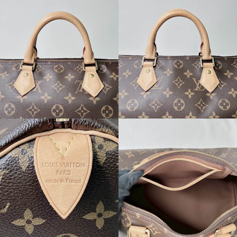 LV Speedy 30老花波士頓包-7