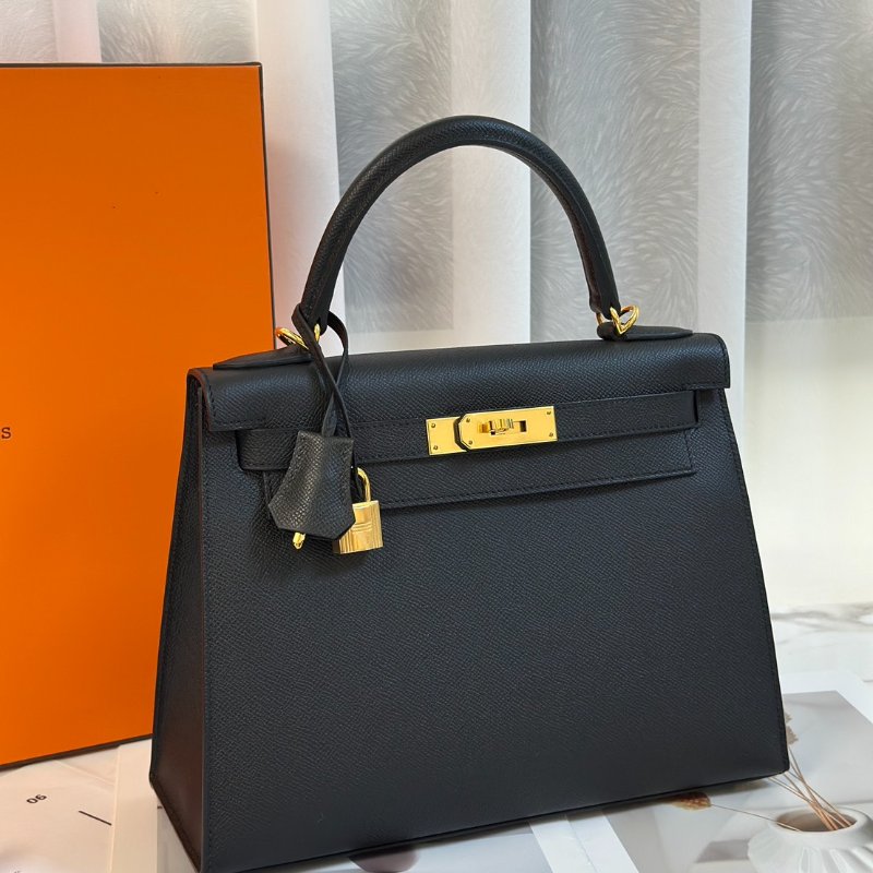 HERMES Kelly 28 - 黑金 B-2