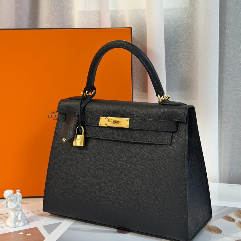HERMES Kelly 28 - 黑金 B-3