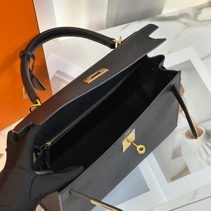 HERMES Kelly 28 - 黑金 B-6
