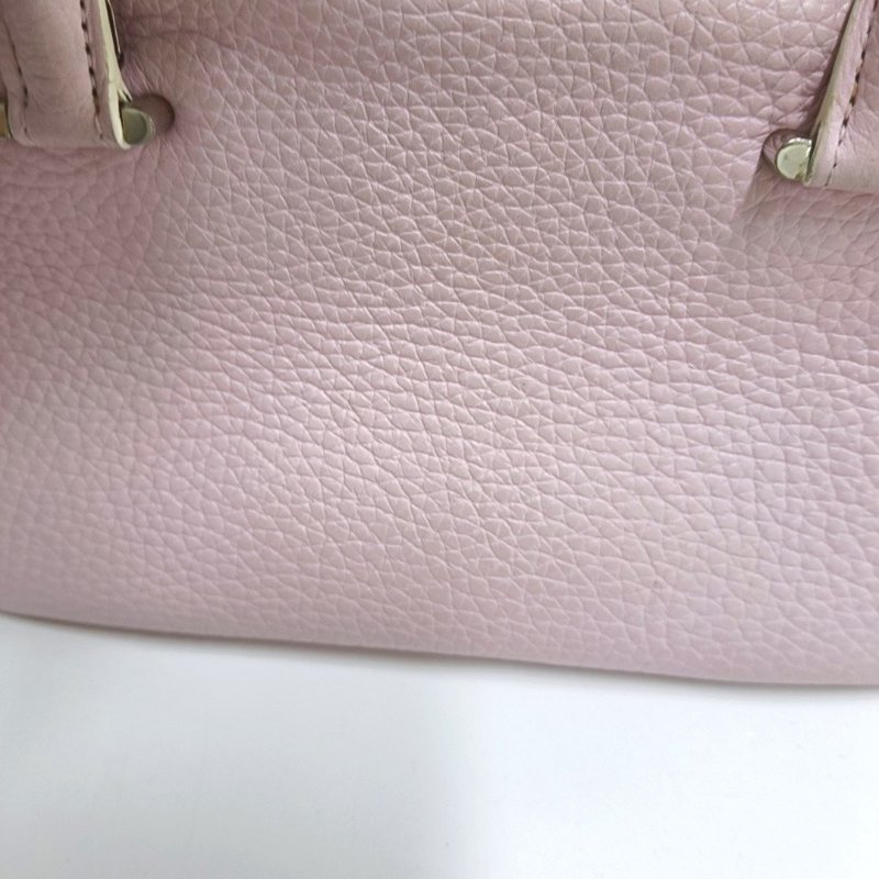 DELVAUX Cool Box迷你粉色牛皮單肩包銀色五金可拆卸肩帶-10