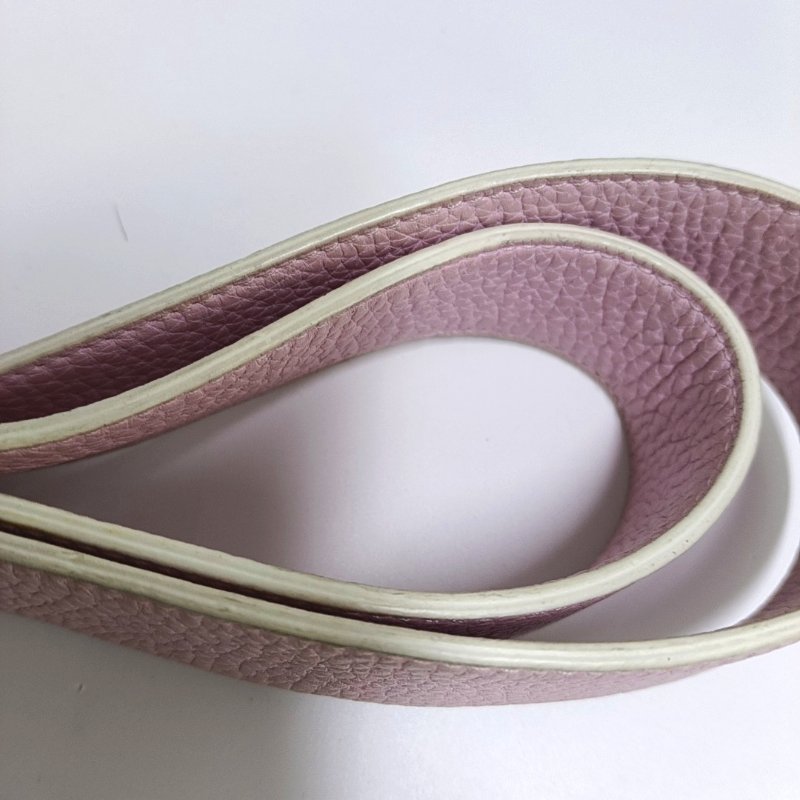 DELVAUX Cool Box迷你粉色牛皮單肩包銀色五金可拆卸肩帶-16