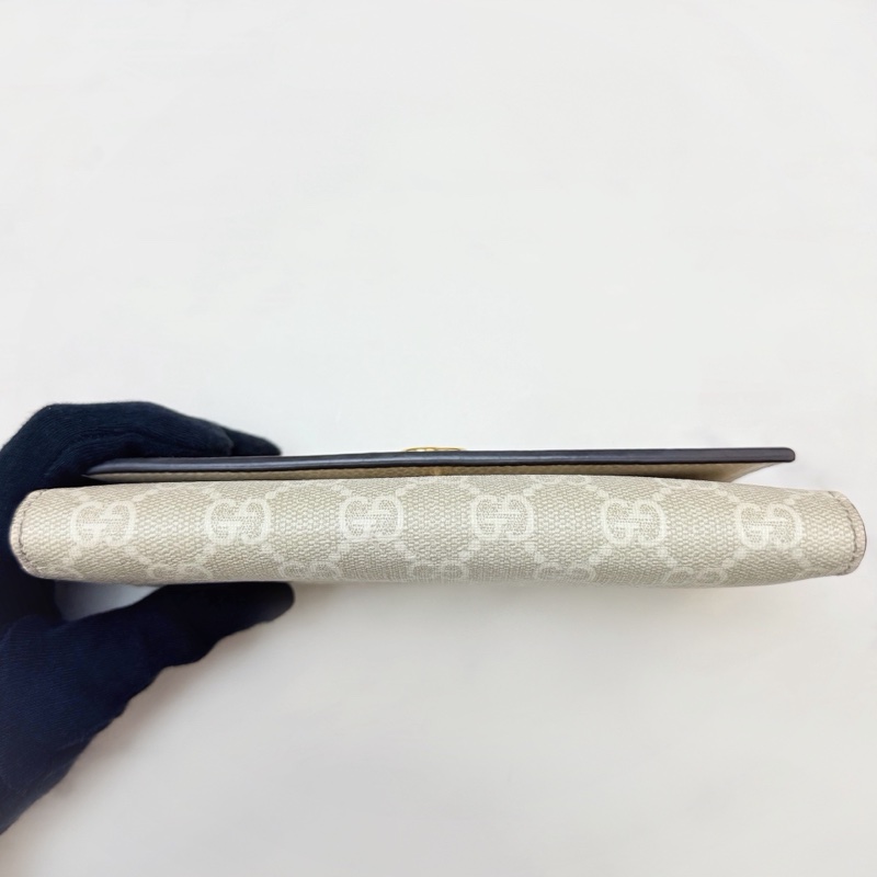 Gucci 456116 米色長夾-4