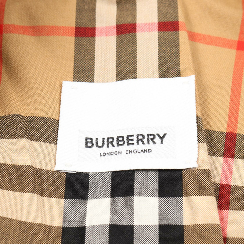 博柏利 (Burberry) 黑色棉質風衣，英國尺寸 8，二手女款-2