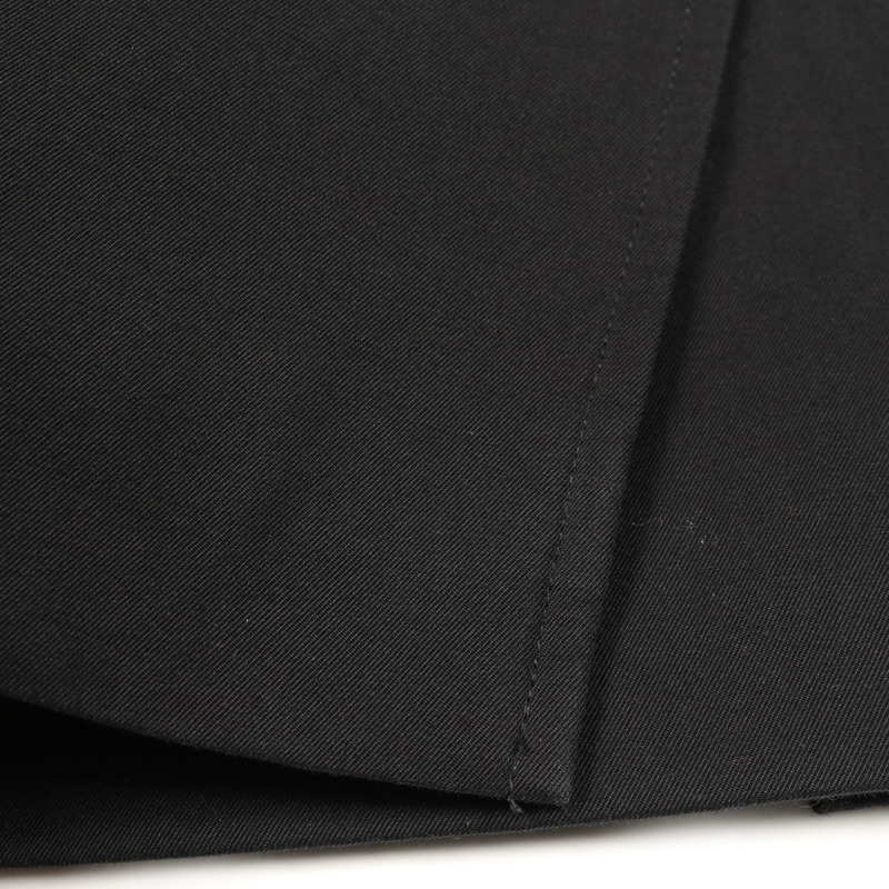 博柏利 (Burberry) 黑色棉質風衣，英國尺寸 8，二手女款-5