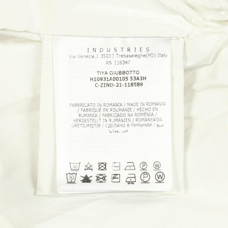MONCLER TIYA 尼龍外套 1A00105 白色尼龍 #1 二手 女款-4