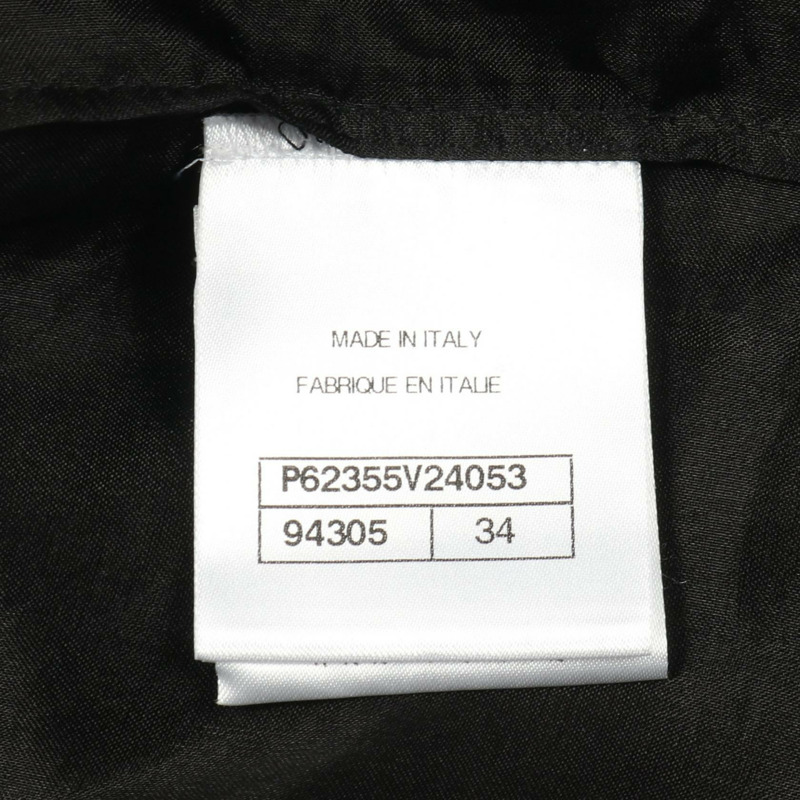 香奈兒 (CHANEL) 黑色絲質襯衫 P62355V24053 #34 二手女款-4