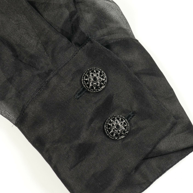 香奈兒 (CHANEL) 黑色絲質襯衫 P62355V24053 #34 二手女款-8