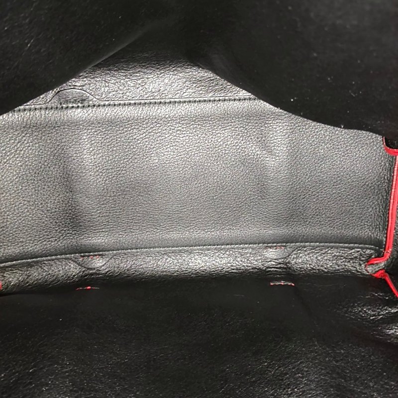 BALENCIAGA Cabas紅色牛皮單肩包手提包 子袋-6