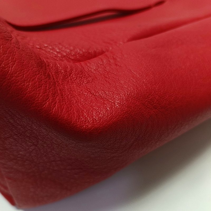 BALENCIAGA Cabas紅色牛皮單肩包手提包 子袋-10