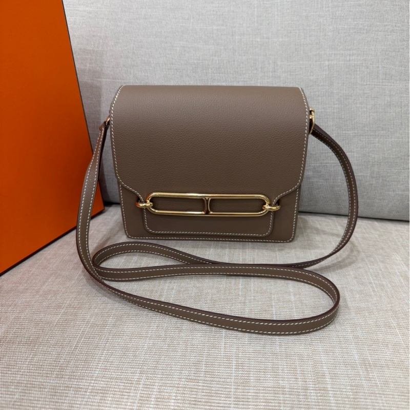 愛馬仕 Hermes Roulis18 evercolor皮 大象灰 金扣 B刻-0