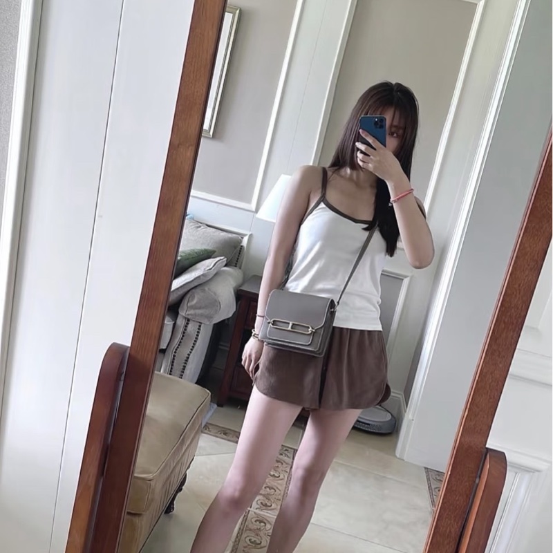 愛馬仕 Hermes Roulis18 evercolor皮 大象灰 金扣 B刻-4