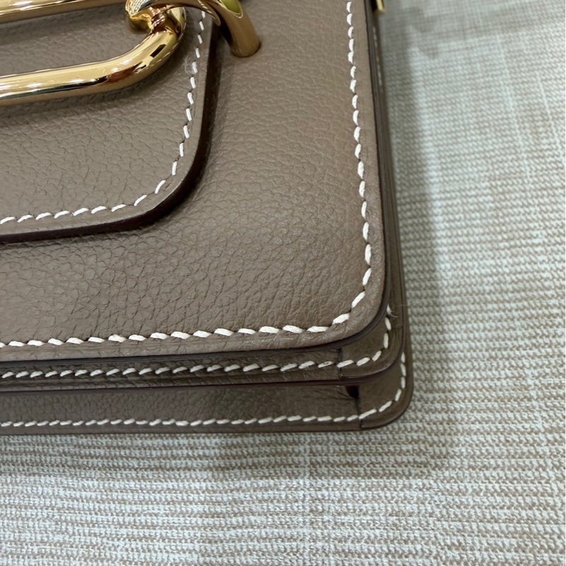 愛馬仕 Hermes Roulis18 evercolor皮 大象灰 金扣 B刻-7