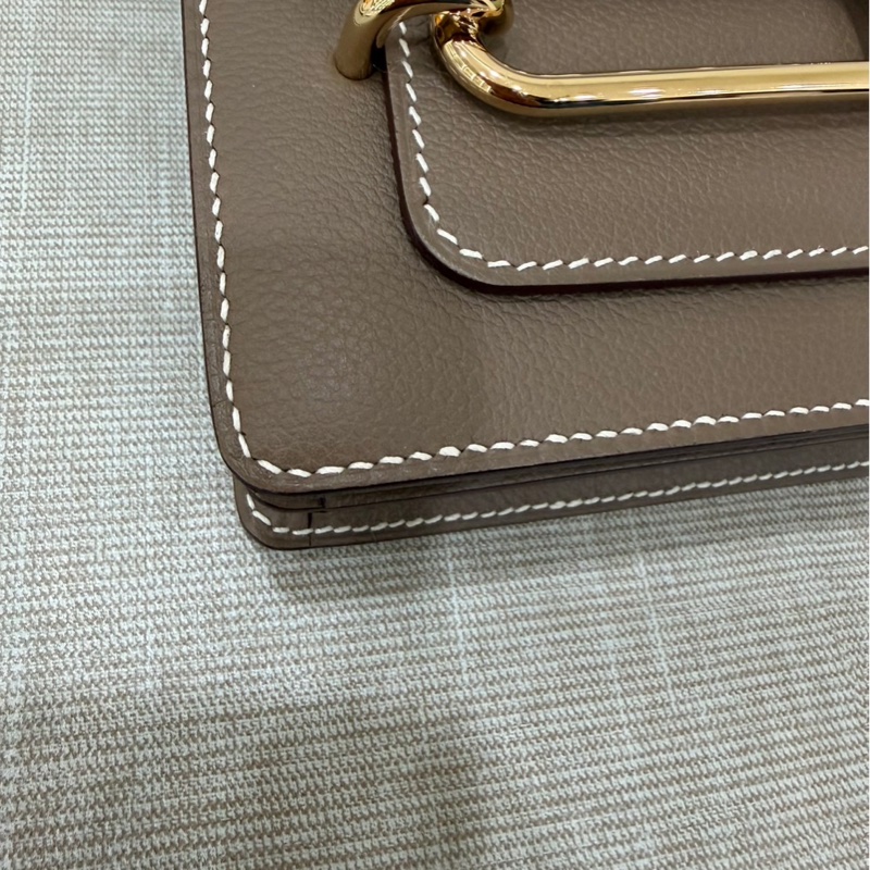 愛馬仕 Hermes Roulis18 evercolor皮 大象灰 金扣 B刻-8