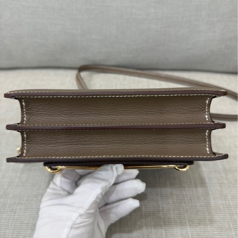 愛馬仕 Hermes Roulis18 evercolor皮 大象灰 金扣 B刻-11