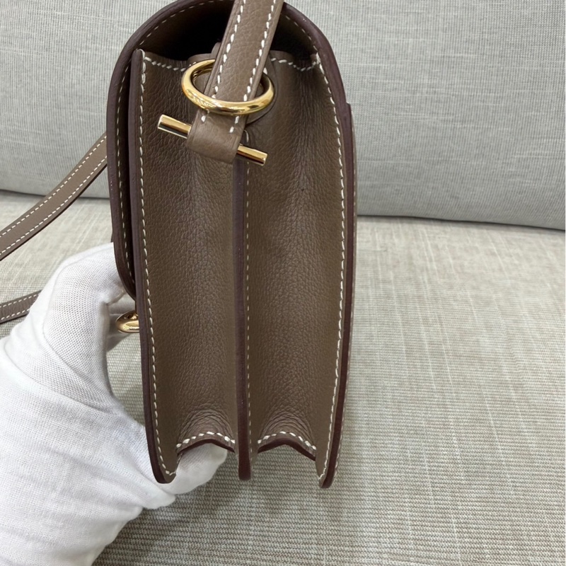 愛馬仕 Hermes Roulis18 evercolor皮 大象灰 金扣 B刻-13