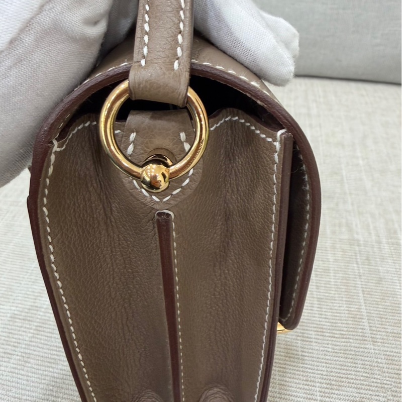 愛馬仕 Hermes Roulis18 evercolor皮 大象灰 金扣 B刻-24