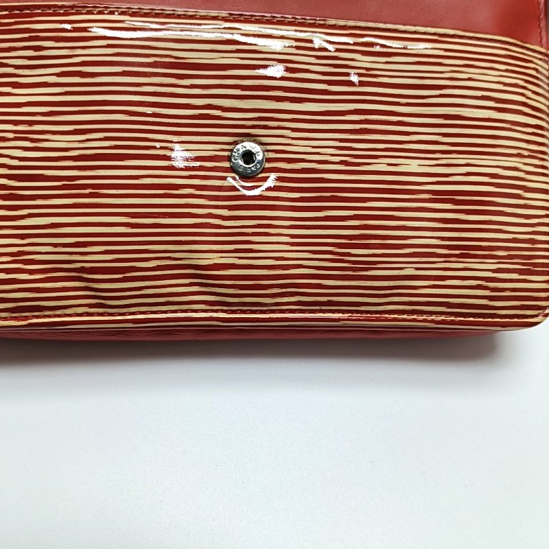 CHANEL WOC拼色漆皮單肩包斜挎包銀色五金18開-7