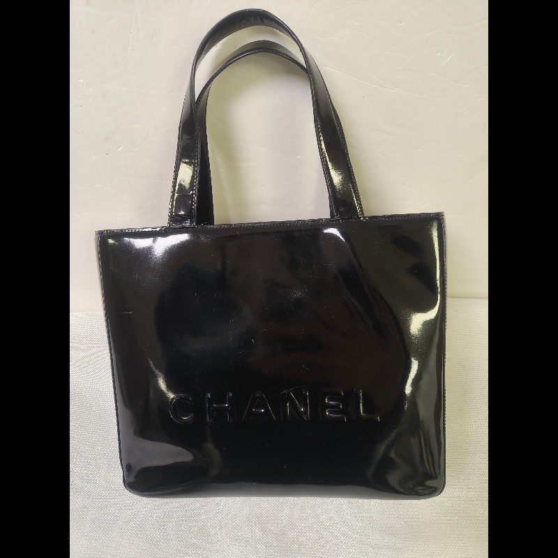 ‼️年前限時特賣‼️（原22000）至1/25⏰㊣✨Chanel✨香奈兒 老香 小香 黑色 雷標 鏡面 浮雕 夾層 手提包 果凍包/二手包/二手精品/保證正品🌳二手樹屋🌳-1