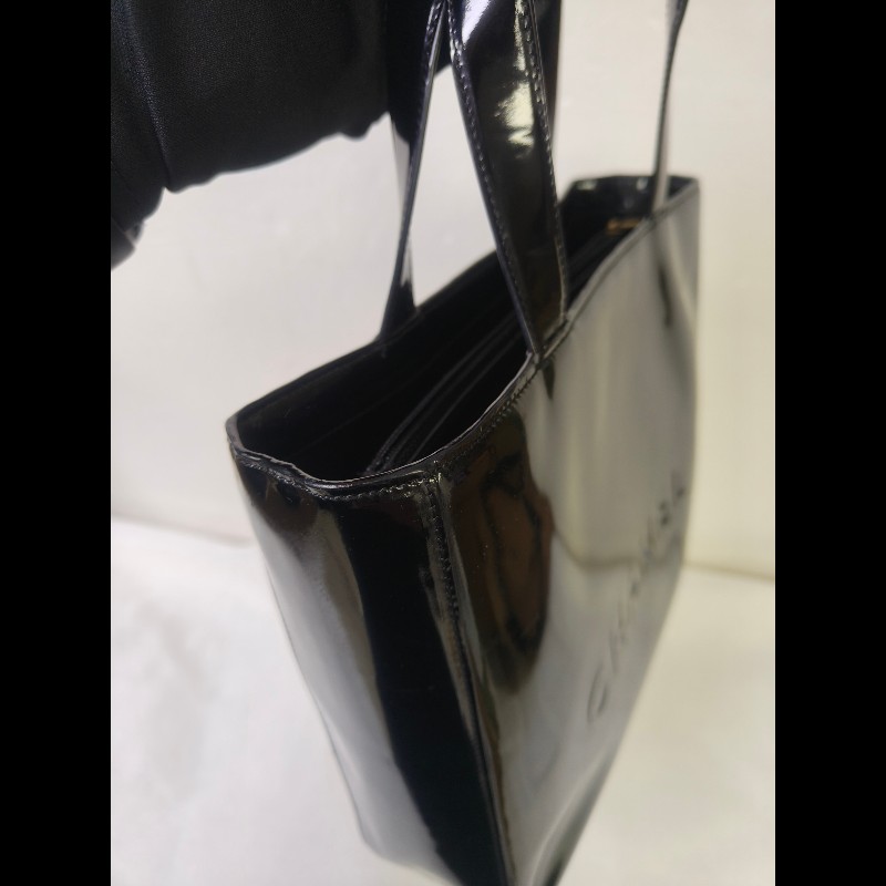 ‼️年前限時特賣‼️（原22000）至1/25⏰㊣✨Chanel✨香奈兒 老香 小香 黑色 雷標 鏡面 浮雕 夾層 手提包 果凍包/二手包/二手精品/保證正品🌳二手樹屋🌳-13