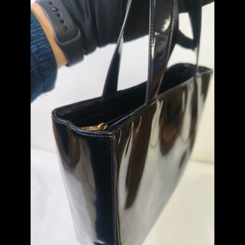 ‼️年前限時特賣‼️（原22000）至1/25⏰㊣✨Chanel✨香奈兒 老香 小香 黑色 雷標 鏡面 浮雕 夾層 手提包 果凍包/二手包/二手精品/保證正品🌳二手樹屋🌳-15