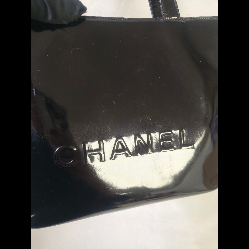 ‼️年前限時特賣‼️（原22000）至1/25⏰㊣✨Chanel✨香奈兒 老香 小香 黑色 雷標 鏡面 浮雕 夾層 手提包 果凍包/二手包/二手精品/保證正品🌳二手樹屋🌳-16