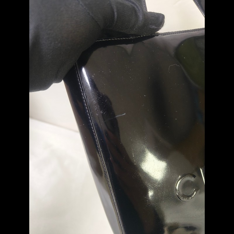 ‼️年前限時特賣‼️（原22000）至1/25⏰㊣✨Chanel✨香奈兒 老香 小香 黑色 雷標 鏡面 浮雕 夾層 手提包 果凍包/二手包/二手精品/保證正品🌳二手樹屋🌳-17