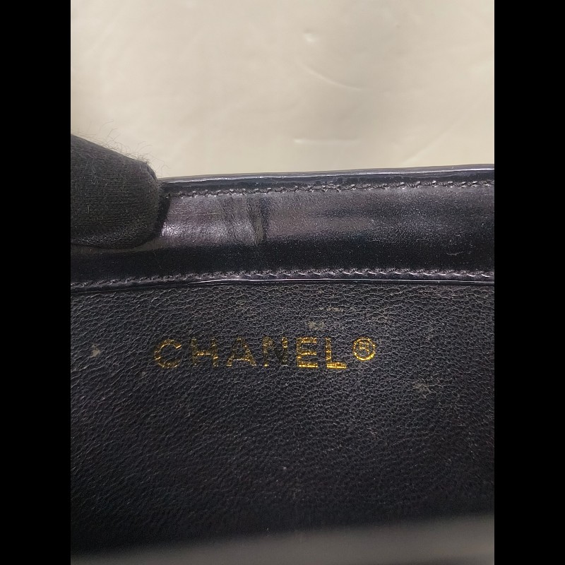 ‼️年前限時特賣‼️（原22000）至1/25⏰㊣✨Chanel✨香奈兒 老香 小香 黑色 雷標 鏡面 浮雕 夾層 手提包 果凍包/二手包/二手精品/保證正品🌳二手樹屋🌳-37