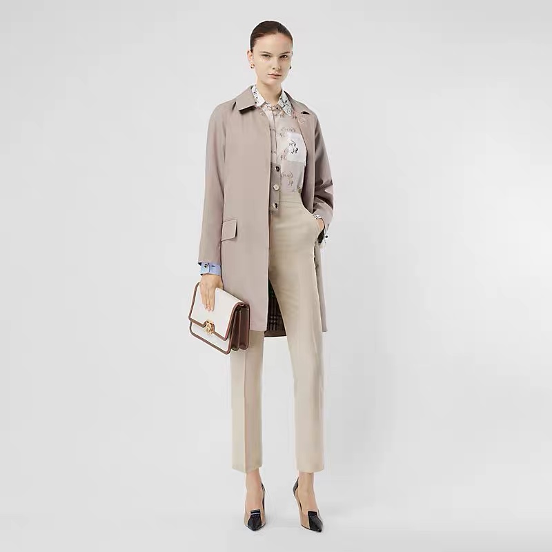 BURBERRY英國黑標香芋色卡姆登風衣UK6-0