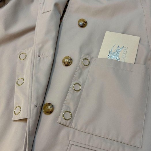 BURBERRY英國黑標香芋色卡姆登風衣UK6-11