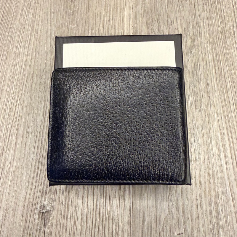 GUCCI 523664 皮革蜜蜂裝飾8卡短夾-2