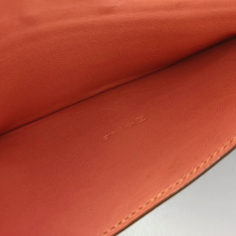 HERMES Dogon齋普爾粉Evercolor牛皮錢包銀色五金R刻-15