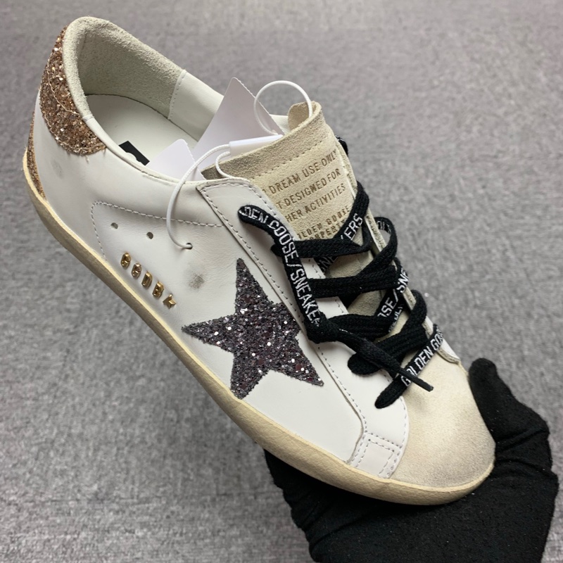🔥新到貨🔥 Golden Goose Super-Star 皮革圓頭低幫系帶板鞋  GWF00102-F005358-82532 Size 37 38 39-0
