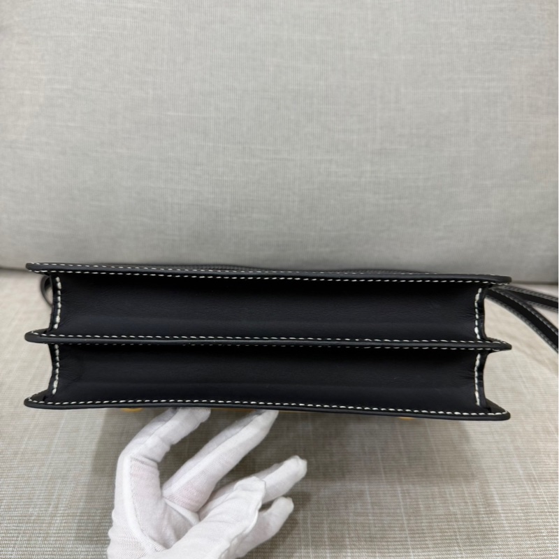 愛馬仕 Hermes 豬鼻子 Roulis23 經典黑金 sombrero皮 霧面box 外縫C刻-13