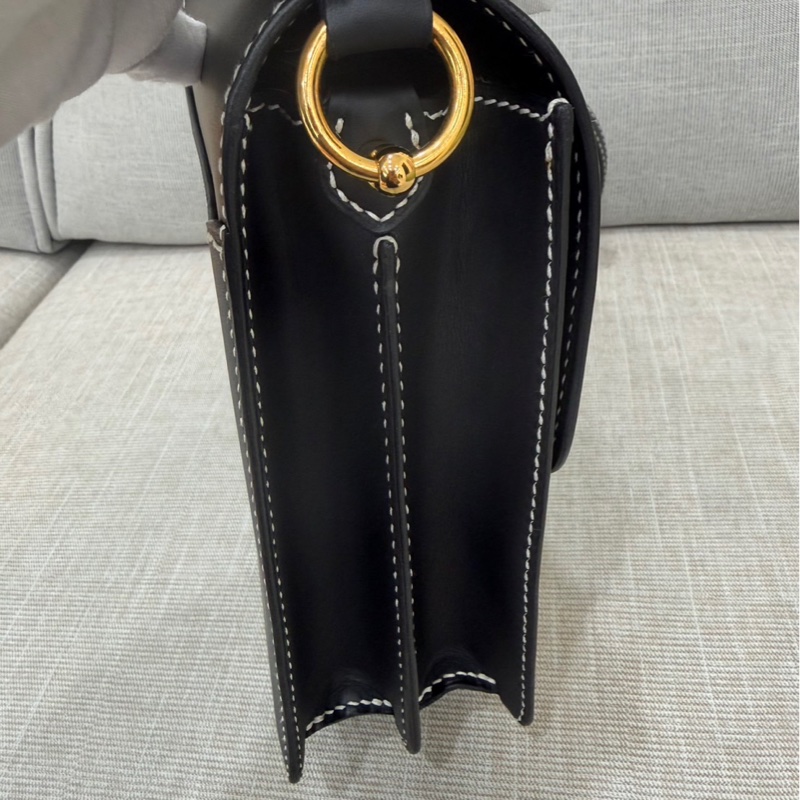 愛馬仕 Hermes 豬鼻子 Roulis23 經典黑金 sombrero皮 霧面box 外縫C刻-16