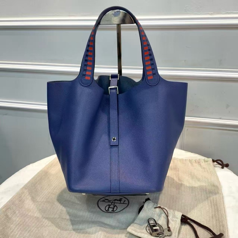 Hermes Picotin22 菜籃子銀扣水桶包-0