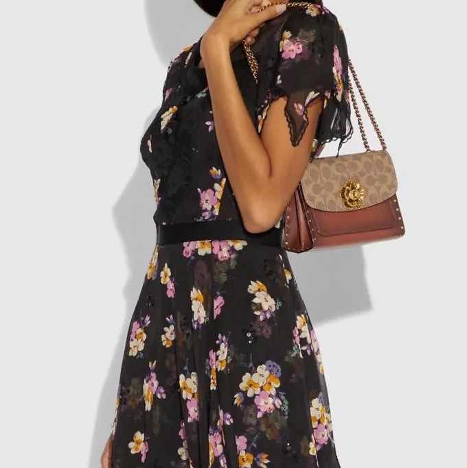 Coach 女士 鉚釘單肩包均碼碼18cm*8cm*12.5cm-3