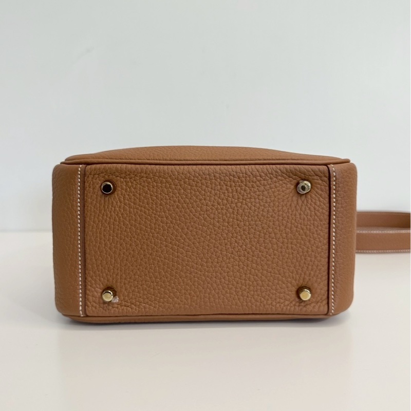 Hermes Mini Lindy 二代 金棕金-5