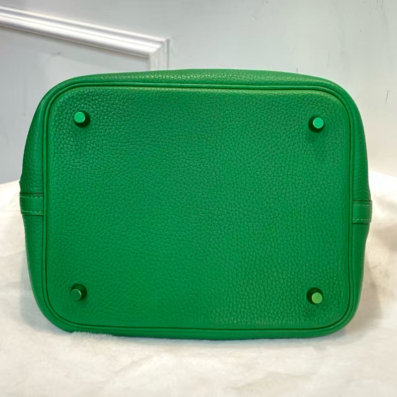 Hermes picotin 22菜籃子 竹子綠-2