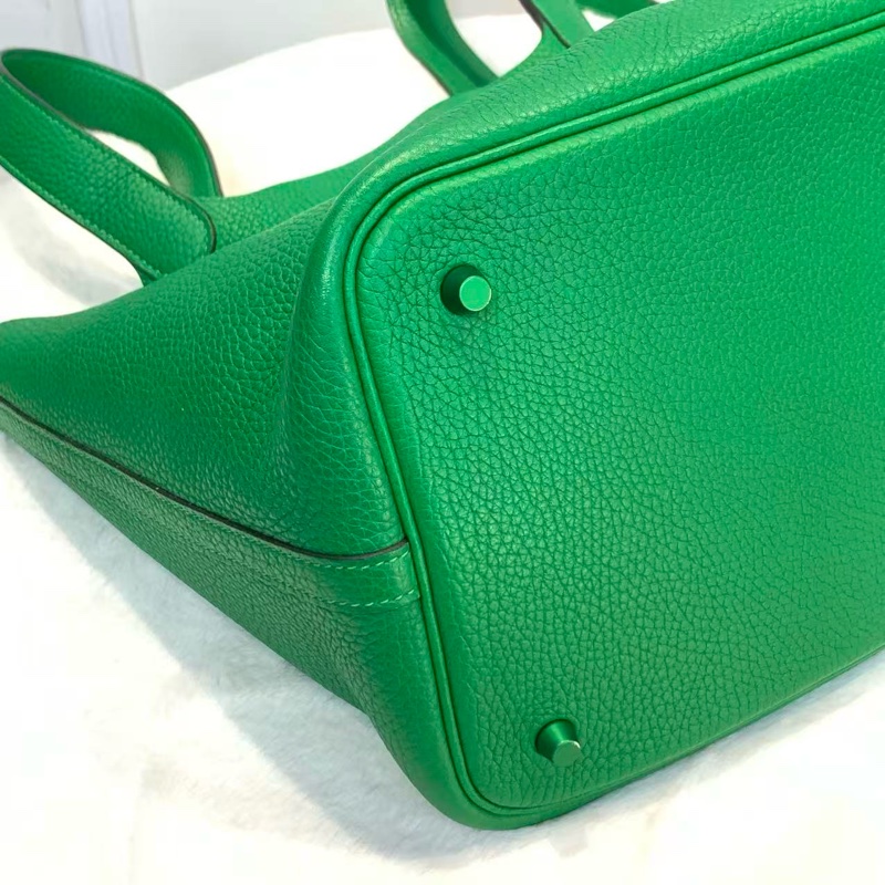 Hermes picotin 22菜籃子 竹子綠-3