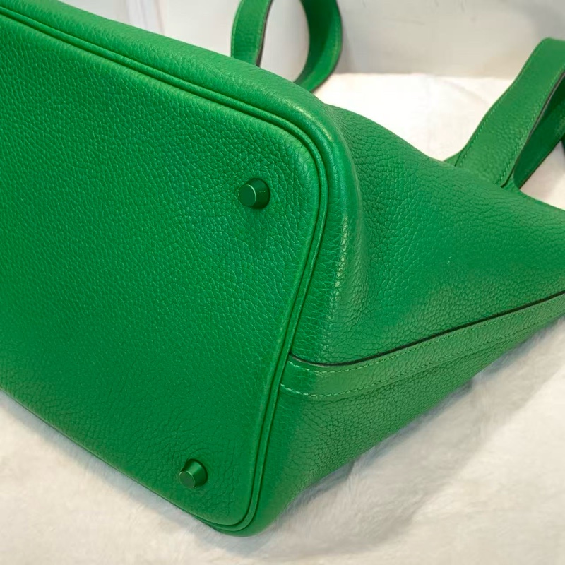 Hermes picotin 22菜籃子 竹子綠-4