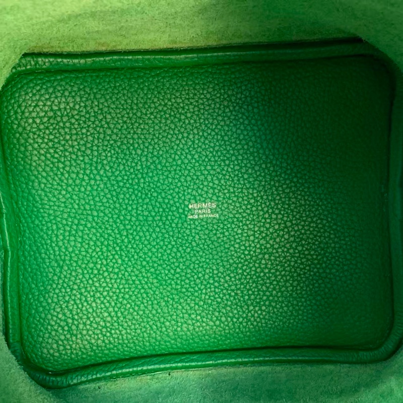 Hermes picotin 22菜籃子 竹子綠-8