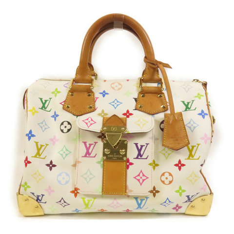 LOUIS VUITTON Monogram Multicolore Speedy 30金扣手挽袋
