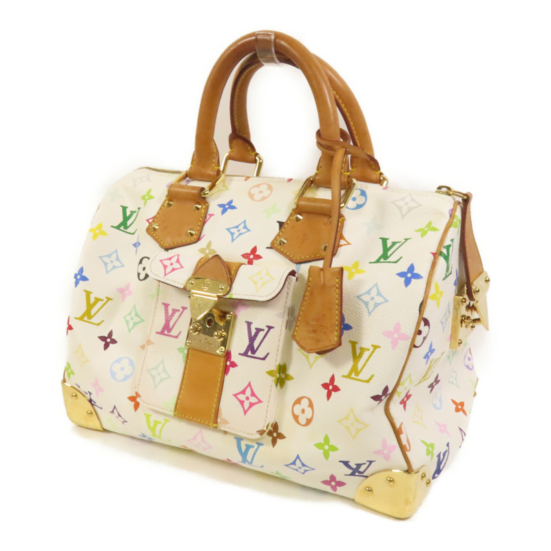 LOUIS VUITTON Monogram Multicolore Speedy 30金扣手挽袋-2