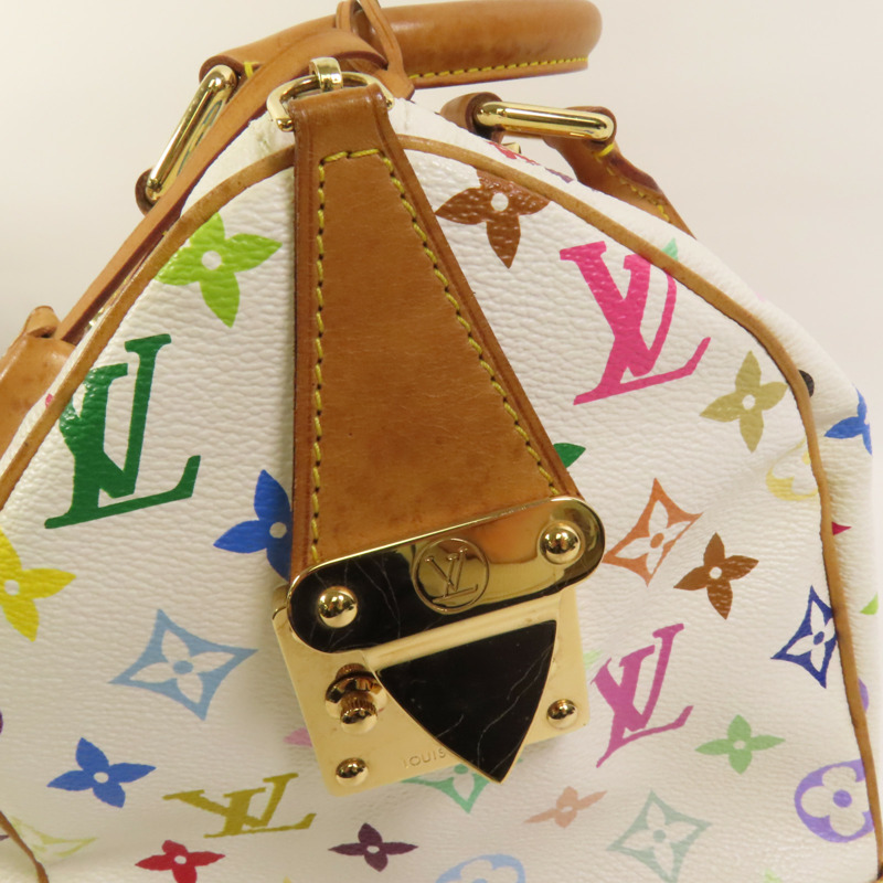 LOUIS VUITTON Monogram Multicolore Speedy 30金扣手挽袋-6
