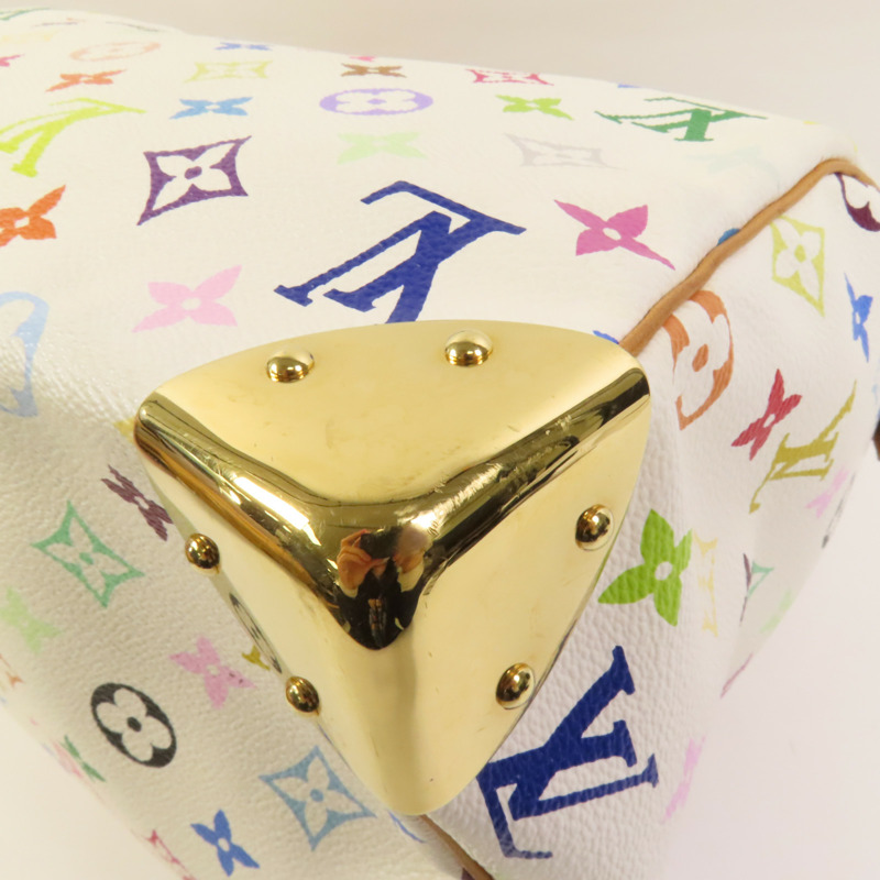 LOUIS VUITTON Monogram Multicolore Speedy 30金扣手挽袋-13