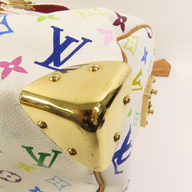 LOUIS VUITTON Monogram Multicolore Speedy 30金扣手挽袋-15