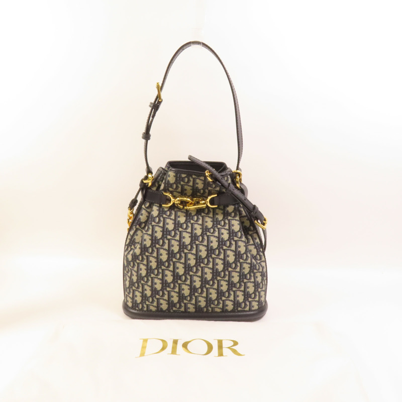 Dior 帆布C'est Dior Bag金扣手挽肩背兩用袋-4